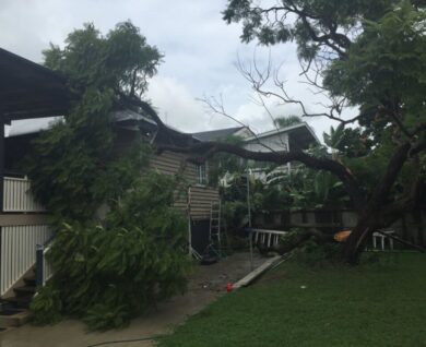 Ashgrove storm damage in Queensland
